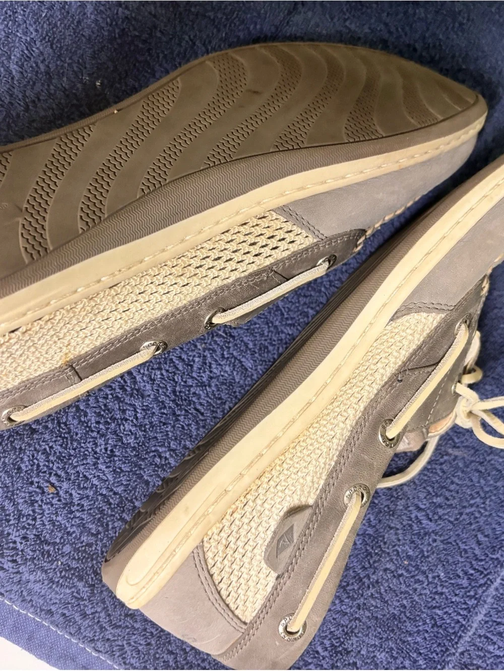 Sperry Women’s Light Taupe Leather Boat Shoes